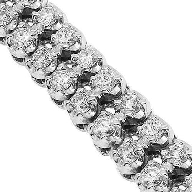 14K White Gold Mens Diamond Chain 33.00 Ctw